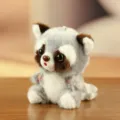 Cute gray plush raccoon doll pendant soft toy keyring lovely accessory for girls gift - About 11-13cm / Panda Gray