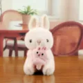 Joli jouet en peluche lapin rose avec petit pendentif lapin, poupée douce et mignonne. - Style Lapin / Rose / Environ 15cm