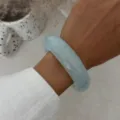 Γαλάζιο βραχιόλι από ρητίνη, μινιμαλιστικό στυλ στιβαζόμενο βραχιόλι για γυναίκες. - Ανοιχτό μπλε