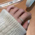 Minimalist multi-layer silver twisted ring for women, stylish cold style open ring jewelry. - Open Adjustable / Silver Cross Multi-Layer (JZ7843)