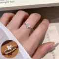 Little Fish Rhinestone Open Ring