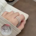 Süßer hohler Schneeflocken Ring für Damen, stilvoller offener Zeigefinger Ring Schmuck. - Schneeflocken-Geometrie-Hohlstil (JZ5346)