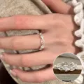 Exquisite silver floral ring for women, stylish stackable design for daily fashion wear. - Open Adjustable / Brushed Flower