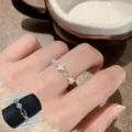 Exquisite silver open ring featuring a chic hollow firework flower design for women. Stylish jewelry. - Fireworks Hollow Open Ring