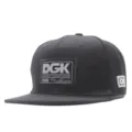 Black flat brim snapback baseball hip hop hat with custom brand patch embroidery style. - Black Black Patch (4) / Adjustable