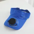 Sommer Solar Ventilator Hut atmungsaktive Sonnenschutz Kappe fuer Outdoor Sport - Einzelner Hut (Nur Hut) / Saphirblau