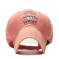 Cappellino da baseball in cotone lavato per uomo e donna, ricamo surf streetwear. - Arancione / Regolabile