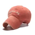 Vintage βαμβακερό κασκέτο baseball με κέντημα bad hair day casual design για άνδρες - Ρυθμιζόμενο / Πορτοκαλί