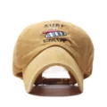 Gorra de béisbol de algodón lavado casual con bordado de surf, sombrero streetwear unisex. - Amarillo / Ajustable
