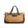 Large capacity gym duffel bag for men and women, travel sports training bag with shoe pocket. - Khaki Plain