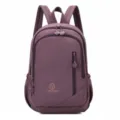 Purple waterproof casual backpack for travel and daily commute with large capacity and pockets. - Purple