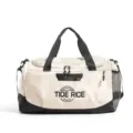 Große Sporttasche Fitness Reisetasche mit Nassfächern für Damen und Herren Trainings Tasche - Weiß Mit Marke