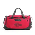 Roter Sporttasche Fitness Reisetasche Große Kapazität Training Reisetasche für Damen Herren. - Rot mit Etikett