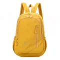 Yellow waterproof casual backpack variant, stylish school bag and travel daypack for commute. - Yellow