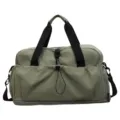 Large capacity travel duffel bag gym sports waterproof shoulder crossbody handbag for unisex - Green