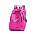 Sac à dos décontracté léger rose vif pour les voyages en plein air et le campus. - Rouge Rose Grand