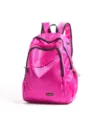 Vibrant pink lightweight backpack for casual travel, outdoor hiking, and daily college use. - Rose Red Small