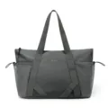 Gray Large Capacity Yoga Bag Casual Travel Tote Bag with Mesh Pockets and Dual Handles - Dark Gray