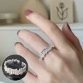 S925 sterling silver irregular crinkled texture open ring, minimalist aesthetic jewelry. - Open Adjustable / Irregular 立体 Wrinkled Rock Texture Style (JZ7503)