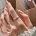 Silver butterfly open ring stylish dainty stacking finger jewelry for women chic accessory - Open Adjustable / JZ5183