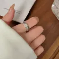 Vintage silver cartoon cat ring for women, cute animal minimalist jewelry aesthetic accessory. - Vintage Animal Cat Ring (JZ6221)