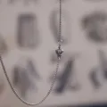Silver crown pendant necklace dainty short chain jewelry for women elegant fashion accessories. - Crown Style (XL1425)