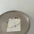 Minimalist rainbow cloud pendant beaded bracelet necklace sweet cool stylish jewelry accessory - Cloud Rainbow Pendant Bracelet (SL3598)