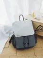 Colorblock casual backpack for daily use, outdoor hiking, and stylish couple matching. - No Pendant / Army Green