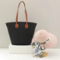 Bolso tote de paja negra y sombrero de sol rosa para vacaciones playa verano chic. - Solo Sombrero / Estilo 3