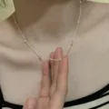 Collier minimaliste coeur chaîne argentée fine bijoux femme élégant cadeau mode - Style Accent Cœur Exquis (XL2106)