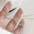 Delicate bowknot necklace, stylish sweet clavicle chain, minimalist chic jewelry for women. - XL2044