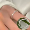 Elegant silver bamboo joint ring for women, minimalist open finger ring, fashion daily jewelry stacking. - Open Adjustable / Bamboo Joint Open Style (JZ6832-1)