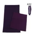 Matching color modal chiffon hijab and inner cap set, elegant long scarf for women daily wear. - A32