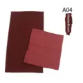 Modal chiffon hijab long scarf and under cap matching set in madder brown variant. - A04