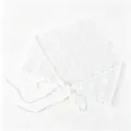Weißes spitzen dreieck kopftuch mit süßem schleifen muster, modisches haaraccessoire für frauen. - 65*25cm / 07