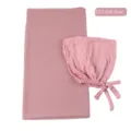Chiffon hijab en gebonden muts set, comfortabele lange sjaal in Maleisische stijl. - Asroze