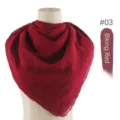 Geborduurde Chiffon Vierkante Sjaal Biking Red Hoofddoek Sjaal Elegante Accessoire - 03