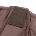 Set integrato di sciarpa hijab in chiffon e berretto tubolare elastico, comodo accessorio. - Marrone scuro