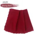 Biking Red Parels Chiffon Kant Geborduurde Hijab Sjaal Vrouwen Mode Elegante Hoofddeken - 180x70cm / A20 (Fietsrood)