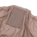 Set hijab in chiffon con cuffia coordinata e pratica chiusura magnetica per uso quotidiano. - Marrone Khaki Chiaro