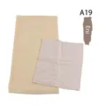Modal chiffon hijab and undercap set in beige color variant A19 for women daily wear - A19