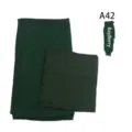 Matching chiffon hijab and under cap set, comfortable modal long scarf for daily wear. - A42