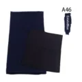 Navy blue chiffon headscarf and base cap set, modal fabric, comfortable daily wear accessory. - A46