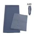 Matching Chiffon Hijab and Inner Cap Set Modal Long Scarf in ForeverBlue Variant Style - A49