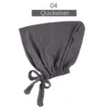 Gorro interior con lazo de modal liso ajustable pañuelo hijab elástico para mujer. - Gris oscuro