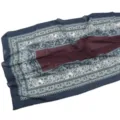 Chic printed pearl chiffon scarf, breathable and soft long hijab for women spring summer. - 09