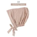 Gorro interior de hijab ajustable de modal elástico de color liso para mujeres - Arena Movediza