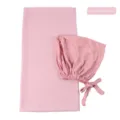 Chiffon Hijab en Strikmuts Set in Parfait Pink, Elegante Maleisië Stijl Hoofddoek. - Parfait Roze