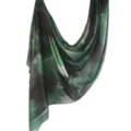 Dames kunstzijde geprinte lange sjaal lichtgewicht mode elegant groen hoofddoek omslag - 28