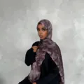 Polyteles ektypomeno metapxi metaksou hijab makry shawl moda elafry aneto mantili - 04 / 85x180cm